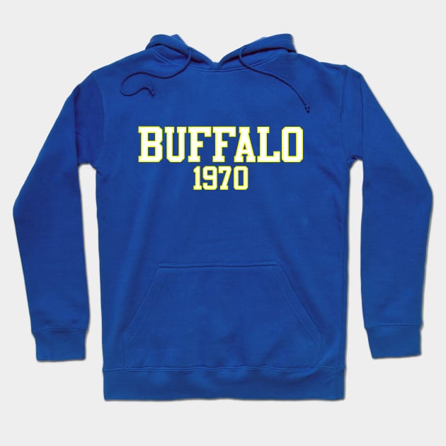 Buffalo 1970 (Hockey) Hoodie by GloopTrekker